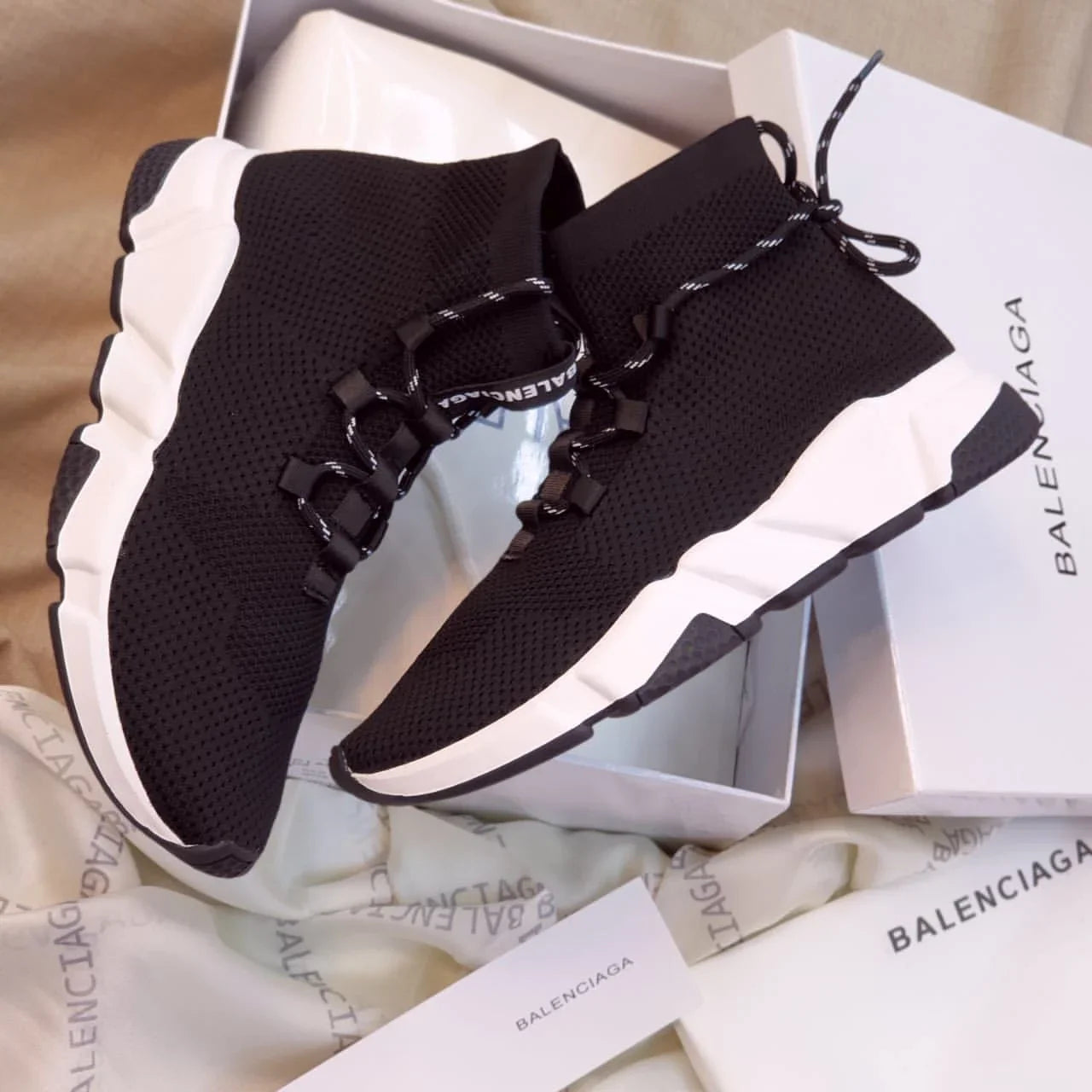 Balenciaga Speed Lace-Up Sneakers