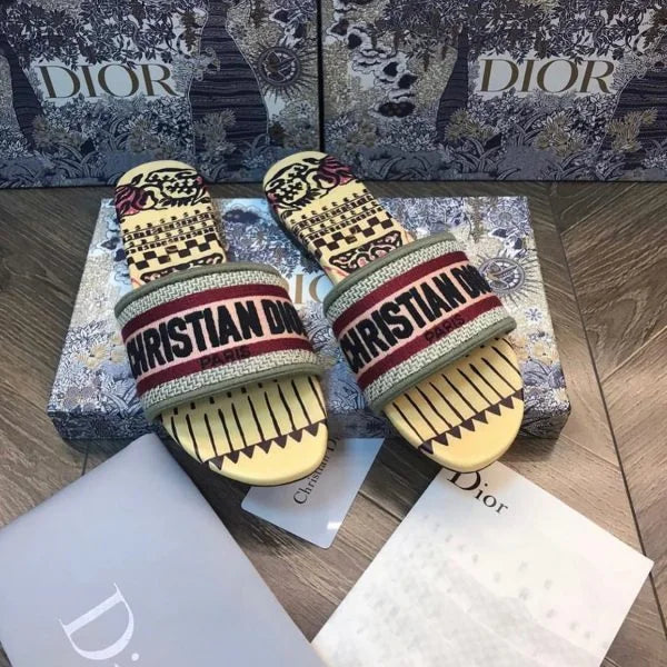 Christian Dior Dway Slide | Embroidery Slippers | 23 Designs