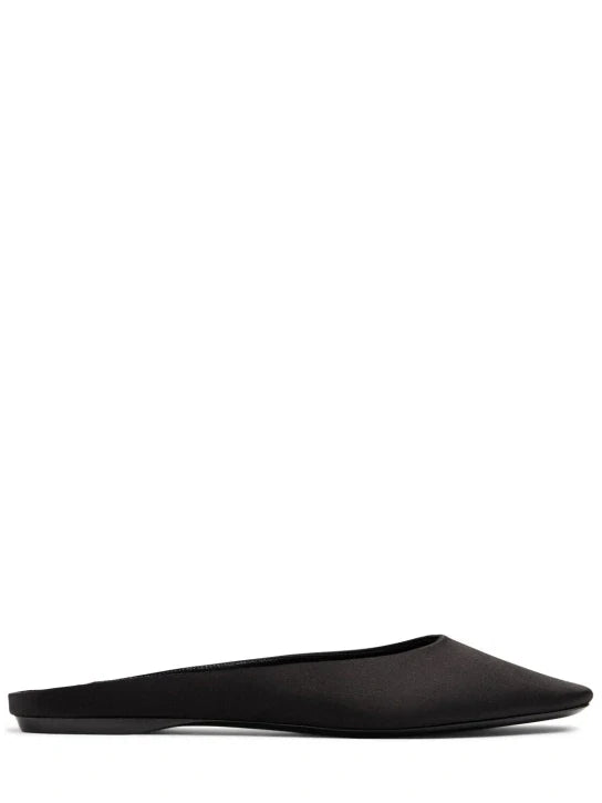 YSL Lido Satin Crepe Slip-Ons