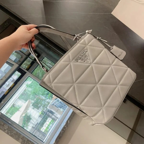 Prada Saffiano Leather Panier Tote Bags