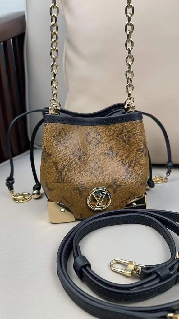 LV Tote Onthego Drawstring Square Bucket Handbag