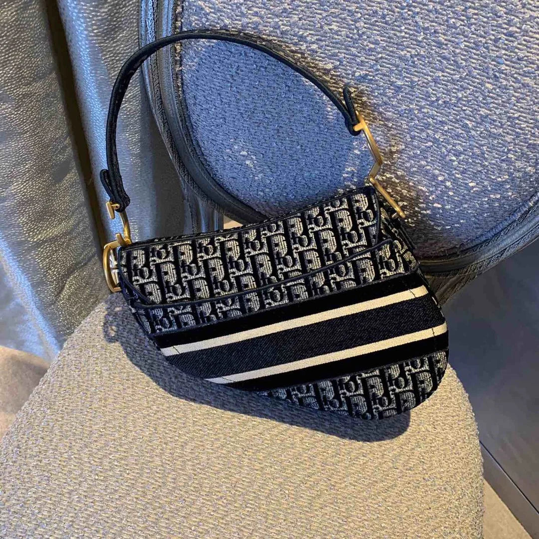 Christian Dior saddle bag Black