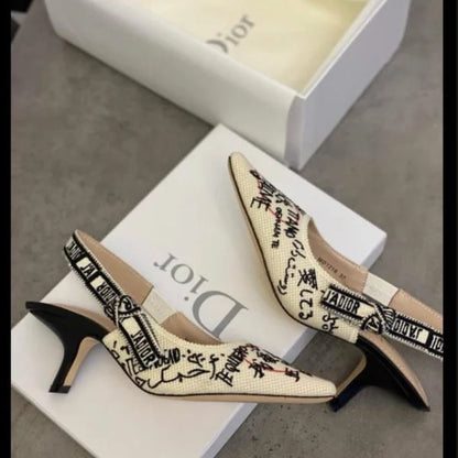 Christian Dior J鈥橝dior Slingback Pump Heels For Women