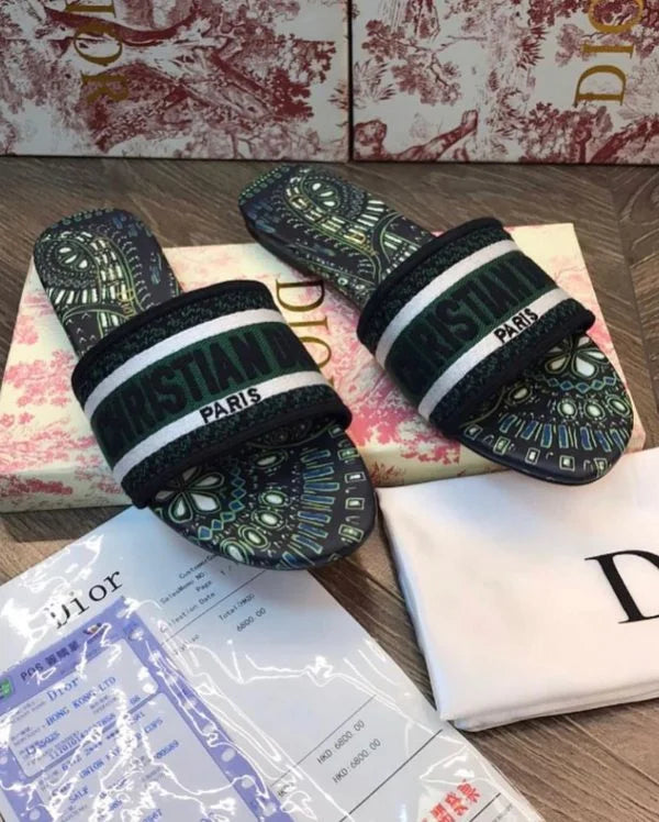 Christian Dior Dway Slide | Embroidery Slippers | 23 Designs