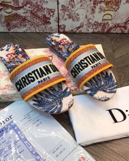 Christian Dior Dway Slide | Embroidery Slippers | 23 Designs