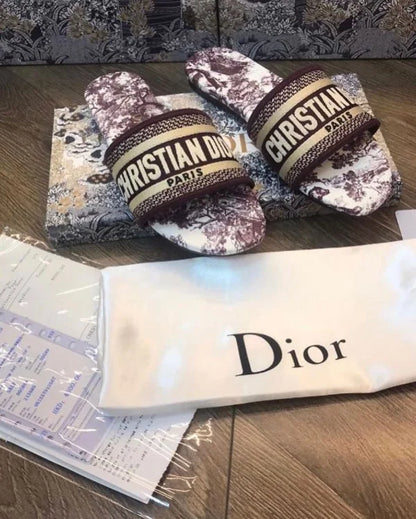Christian Dior Dway Slide | Embroidery Slippers | 23 Designs
