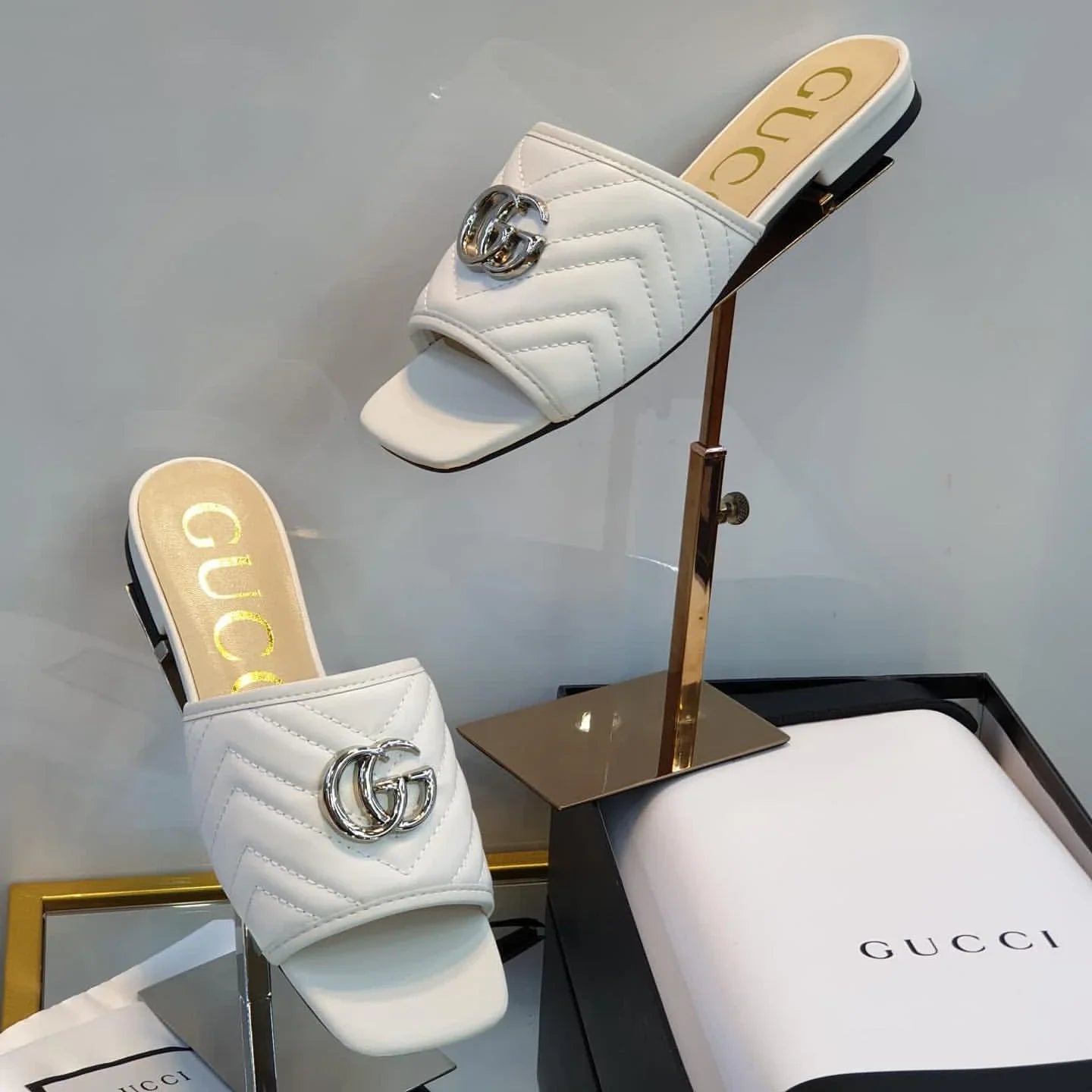 Gucci Slide with Double G 鈥� Flat Shoes For Women