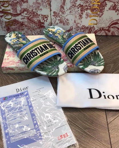 Christian Dior Dway Slide | Embroidery Slippers | 23 Designs