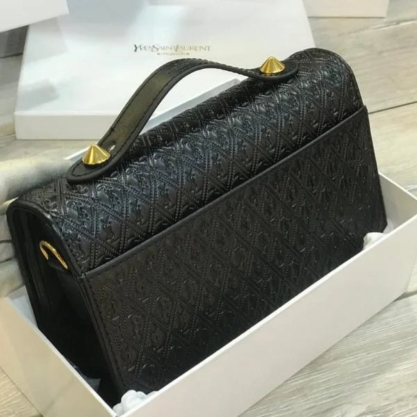 Saint Laurent Leather Chain Wallet Clutch Bags