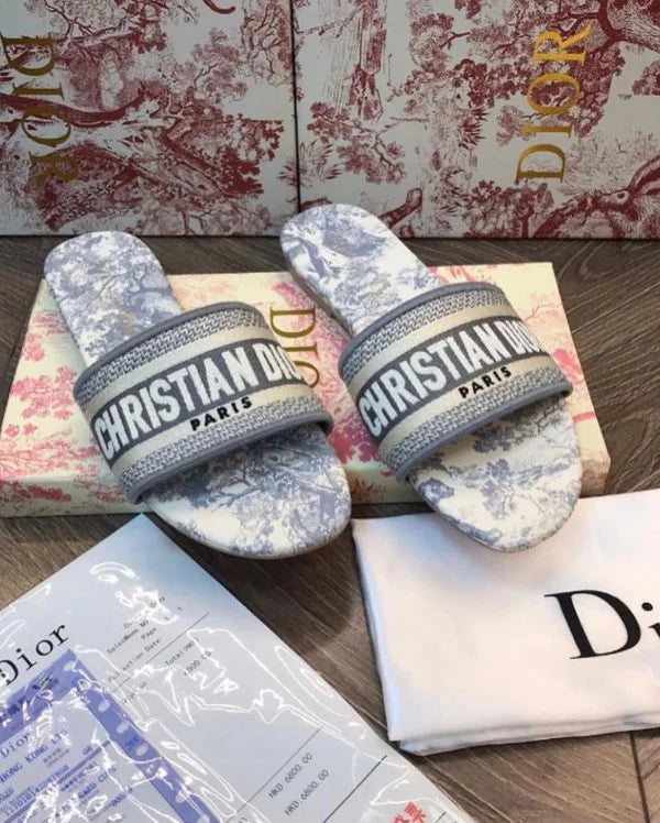 Christian Dior Dway Slide | Embroidery Slippers | 23 Designs