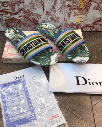 Christian Dior Dway Slide | Embroidery Slippers | 23 Designs
