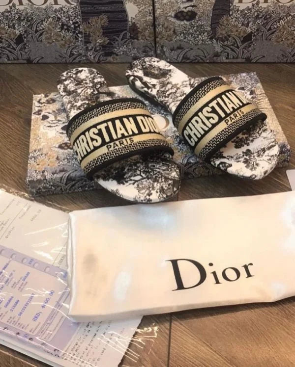 Christian Dior Dway Slide | Embroidery Slippers | 23 Designs