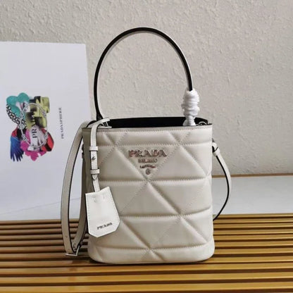 Prada Saffiano Leather Panier Tote Bags