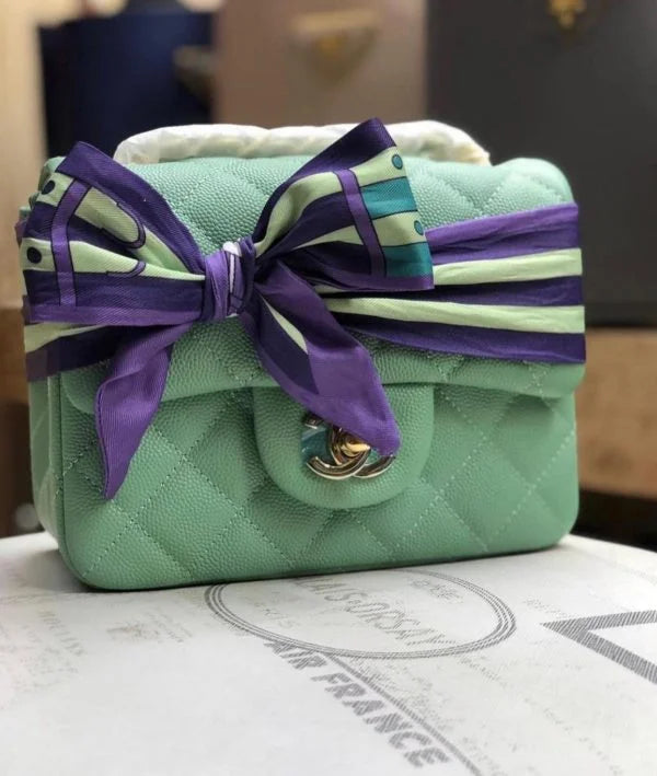 Chanel Flap Bags For Women With Silk Scarf 鈥� 7 Colors