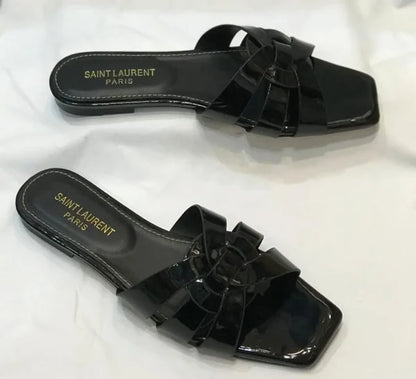 Saint Laurent Paris Tribute Flat Slides