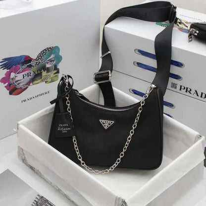 Prada Re-Edition 2005 Nylon Hobo Bags for Women