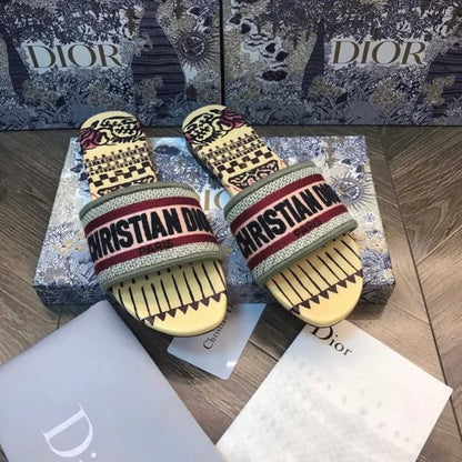 Christian Dior Dway Slide | Embroidery Slippers | 23 Designs