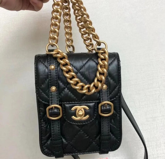 Chanel Leather Phone Holder