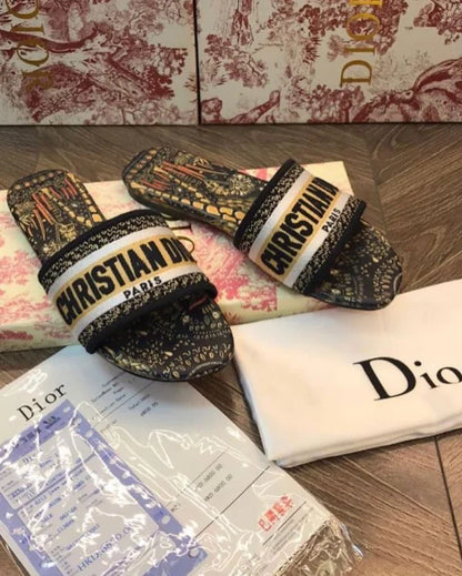 Christian Dior Dway Slide | Embroidery Slippers | 23 Designs