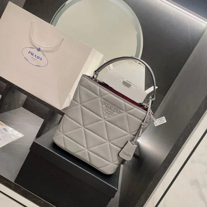 Prada Saffiano Leather Panier Tote Bags