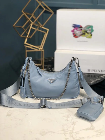 Prada Re-Edition 2005 Nylon Hobo Bags for Women