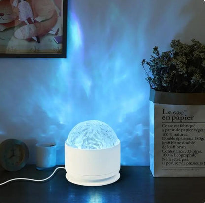 Aurora Projector Night Light, USB Powered 2 In 1 Aurora Projector Night Light with Remote Control, Decorative Light for Bedroom, Party, Home and Office, Audio