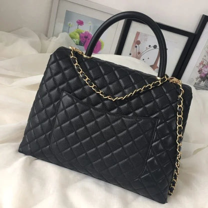 Chanel Kelly Handbag Black Flap Leather Bag