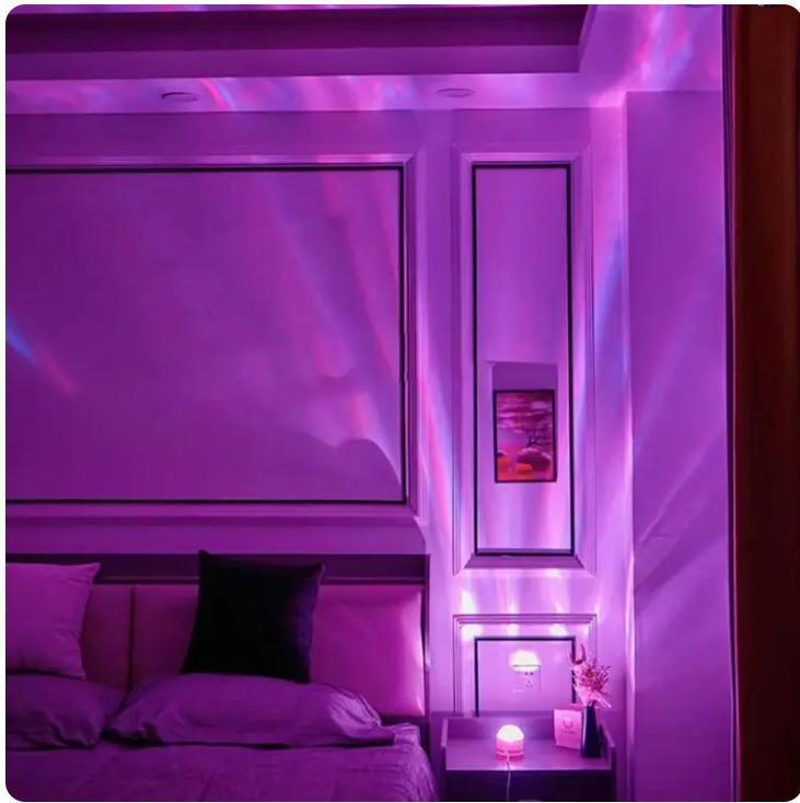Aurora Projector Night Light, USB Powered 2 In 1 Aurora Projector Night Light with Remote Control, Decorative Light for Bedroom, Party, Home and Office, Audio