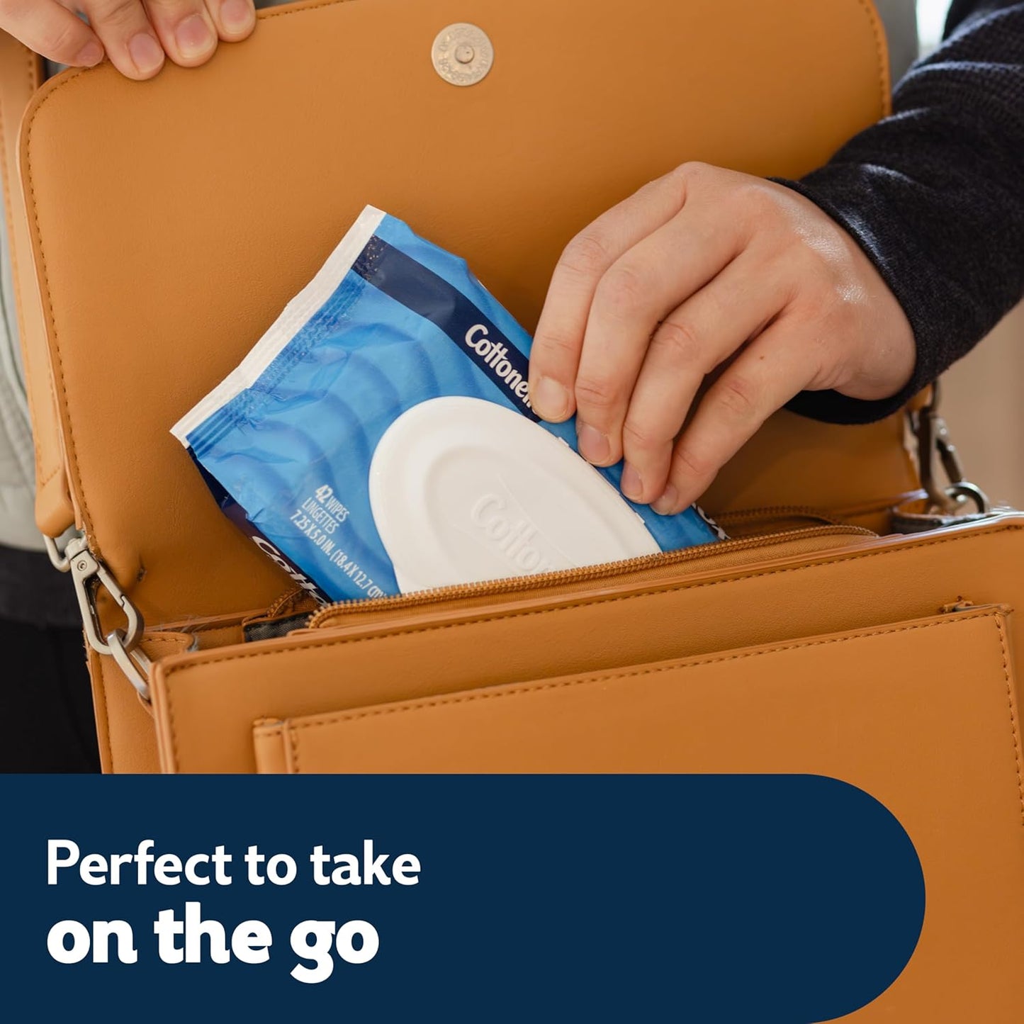 Cottonelle Fresh Care Flushable Wet Wipes, Adult Wet Wipes, 4 Flip-Top Packs, 42 Wipes Per Pack (168 Total Wipes), Packaging May Vary