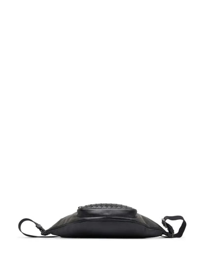 Bottega Veneta Black Intrecciato Belt Bag