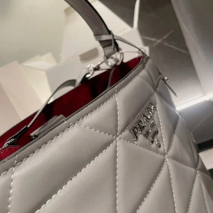 Prada Saffiano Leather Panier Tote Bags