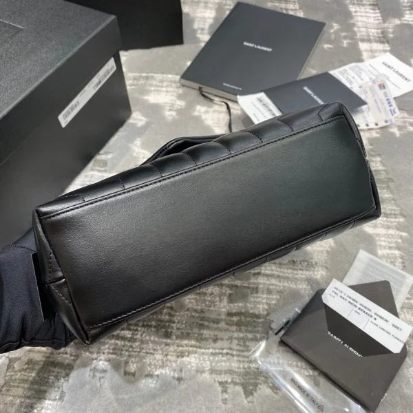 YSL Loulou Small in Matelass茅 鈥淵鈥� Leather Bag Golden Hardware
