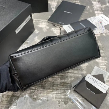 YSL Loulou Small in Matelass茅 鈥淵鈥� Leather Bag Golden Hardware