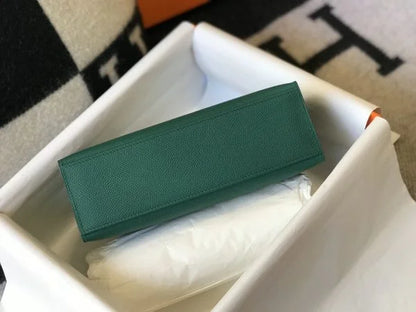 Herm猫s Kelly Pochette Mini Bag Green