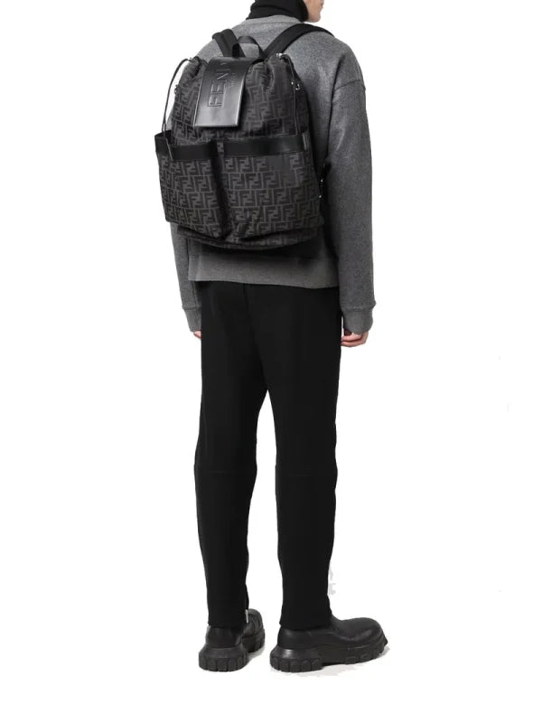 Fendi Strike Medium Black Backpack