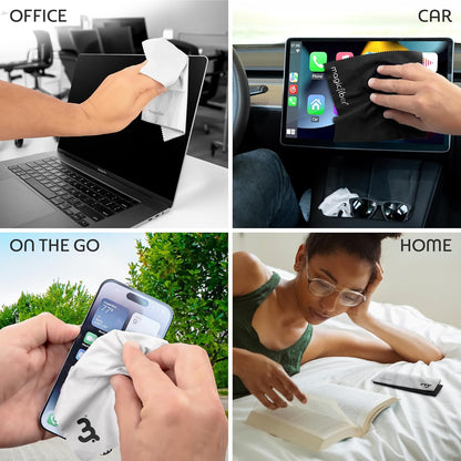 MagicFiber Microfiber Cleaning Cloth, 6 Pack - Premium Cloth for Glasses, Lens, Screens & MoreMagicFiber Microfiber Cleaning Cloth, 6 Pack - Premium Cloth for Glasses, Lens, Screens & More
