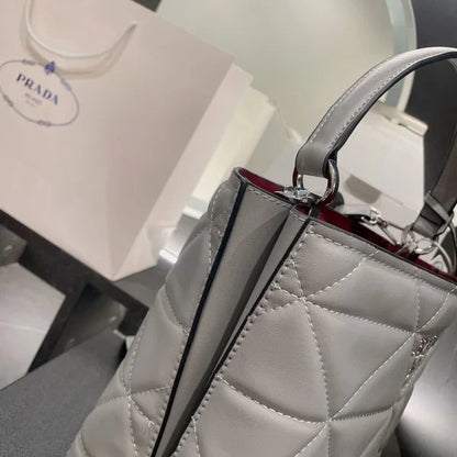Prada Saffiano Leather Panier Tote Bags