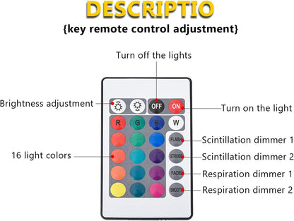 Ocean Wave Projector Light, 16-Color LED Shower Lamp with Remote, 3D Water Ripple Projection, Romantic Ambient Lighting for Kids Room, Relaxation, Bedroom, Bathroom & Night Light