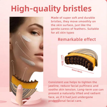 2 PCS Lymphatic Contour Face Brush for Sculpting – Anti-Puffiness, Detox & Lift, Improves Skin Glow & Absorption (2 Pcs Contour Face Brush)