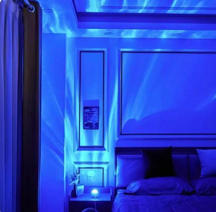 Aurora Projector Night Light, USB Powered 2 In 1 Aurora Projector Night Light with Remote Control, Decorative Light for Bedroom, Party, Home and Office, Audio