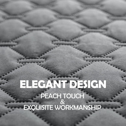 gogobunny 3X Stronger Waterproof Pet Blanket, Scratch Proof Furniture Protector for Dogs Cats, Reversible Cover 30x70 Inch, Dark Grey/Light Grey