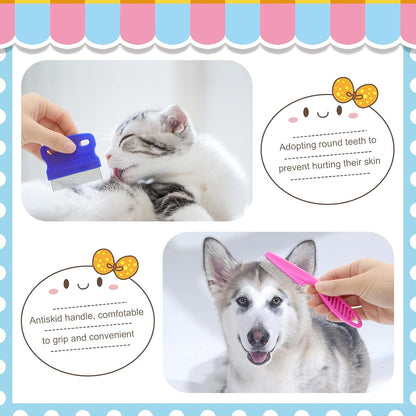 Rabbit Grooming Kit, Rabbit Brush for Shedding with Bunny Nail Clipper, Rabbit Nail Trimmers with Pet Combs for Hamster Guinea Pig Ferret by KALAMANDA