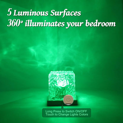 Ocean Wave Projector Light, 16 Colors Galaxy Projector Night Light Water Ripple Lamp Ambient Lighting with Remote Control, Mood Lights for Bedroom Shower Office Bar Game Room Kids Gifts