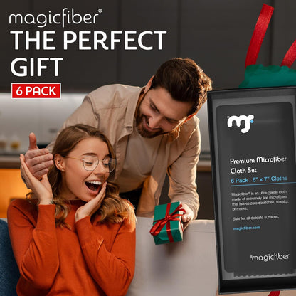 MagicFiber Microfiber Cleaning Cloth, 6 Pack - Premium Cloth for Glasses, Lens, Screens & MoreMagicFiber Microfiber Cleaning Cloth, 6 Pack - Premium Cloth for Glasses, Lens, Screens & More