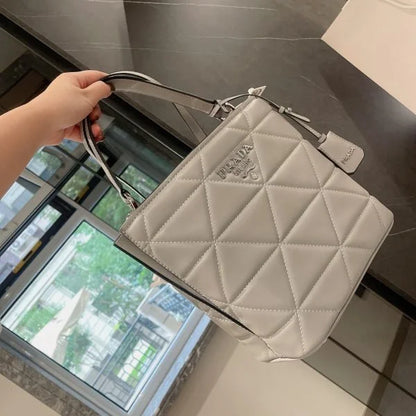Prada Saffiano Leather Panier Tote Bags
