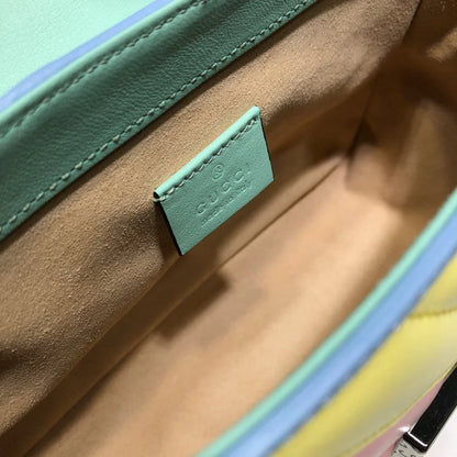 Gucci GG Marmont Pastel Rainbow Top Handle Bag