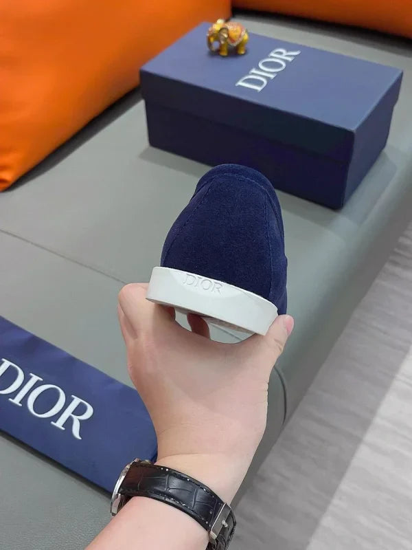 Christian Dior Monogram Suede Leather Logo Oxfords Shoes