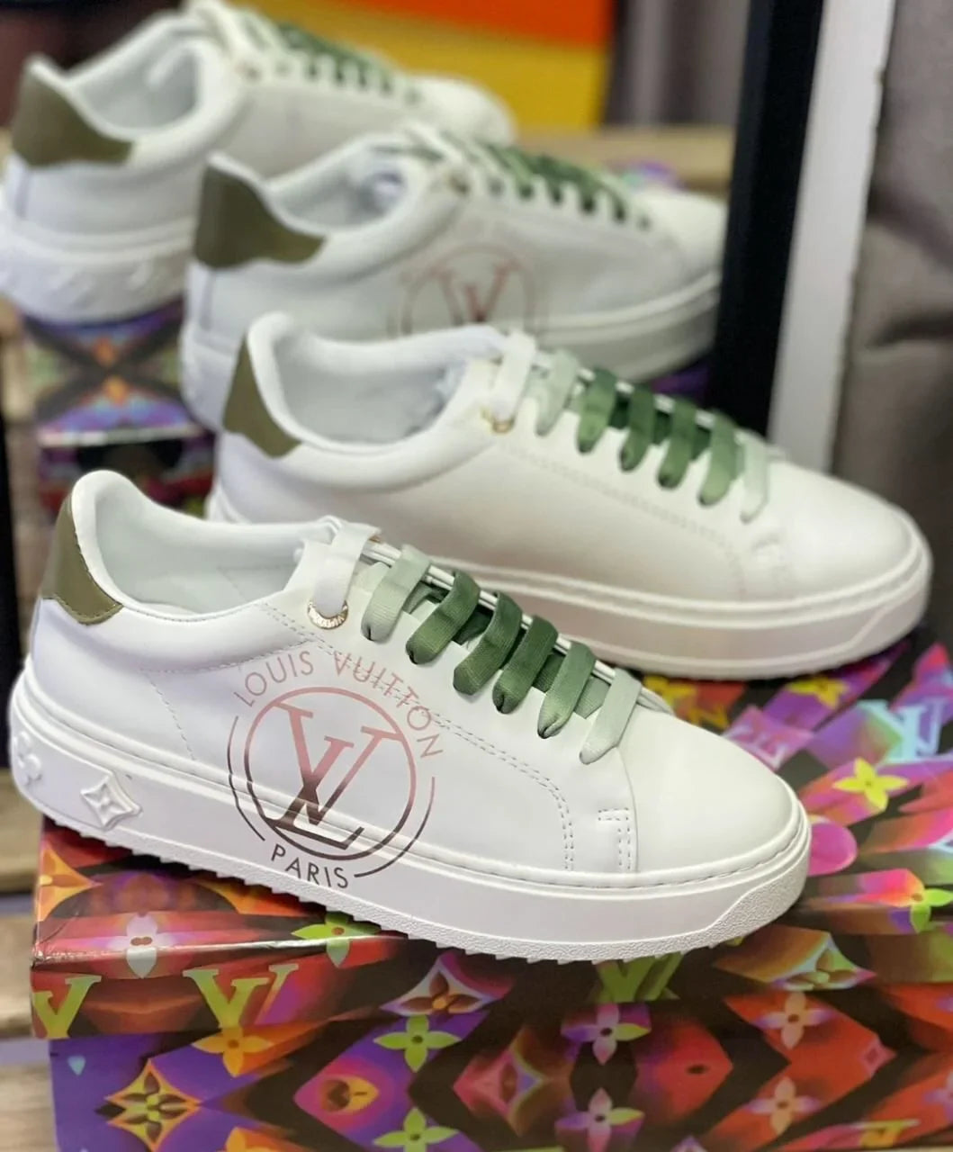 High-quality leather men鈥檚 shoes new breathable casual sports shoes heightening couple running women鈥檚 shoes