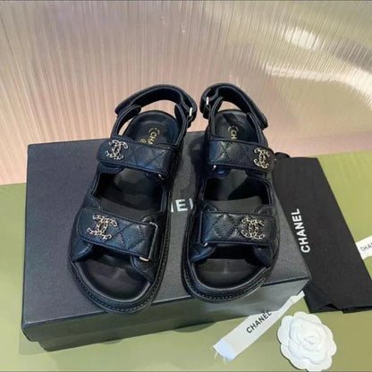 Chanel Casual Style CC logo Sandal
