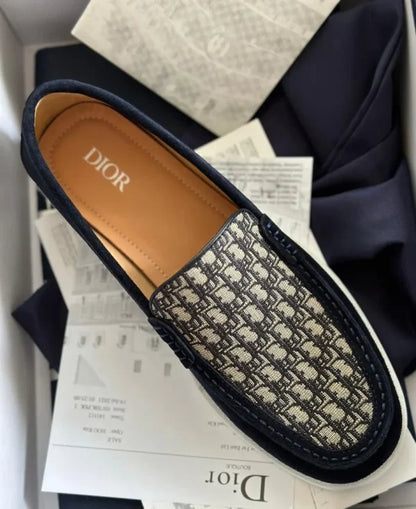 Christian Dior Monogram Suede Leather Logo Oxfords Shoes